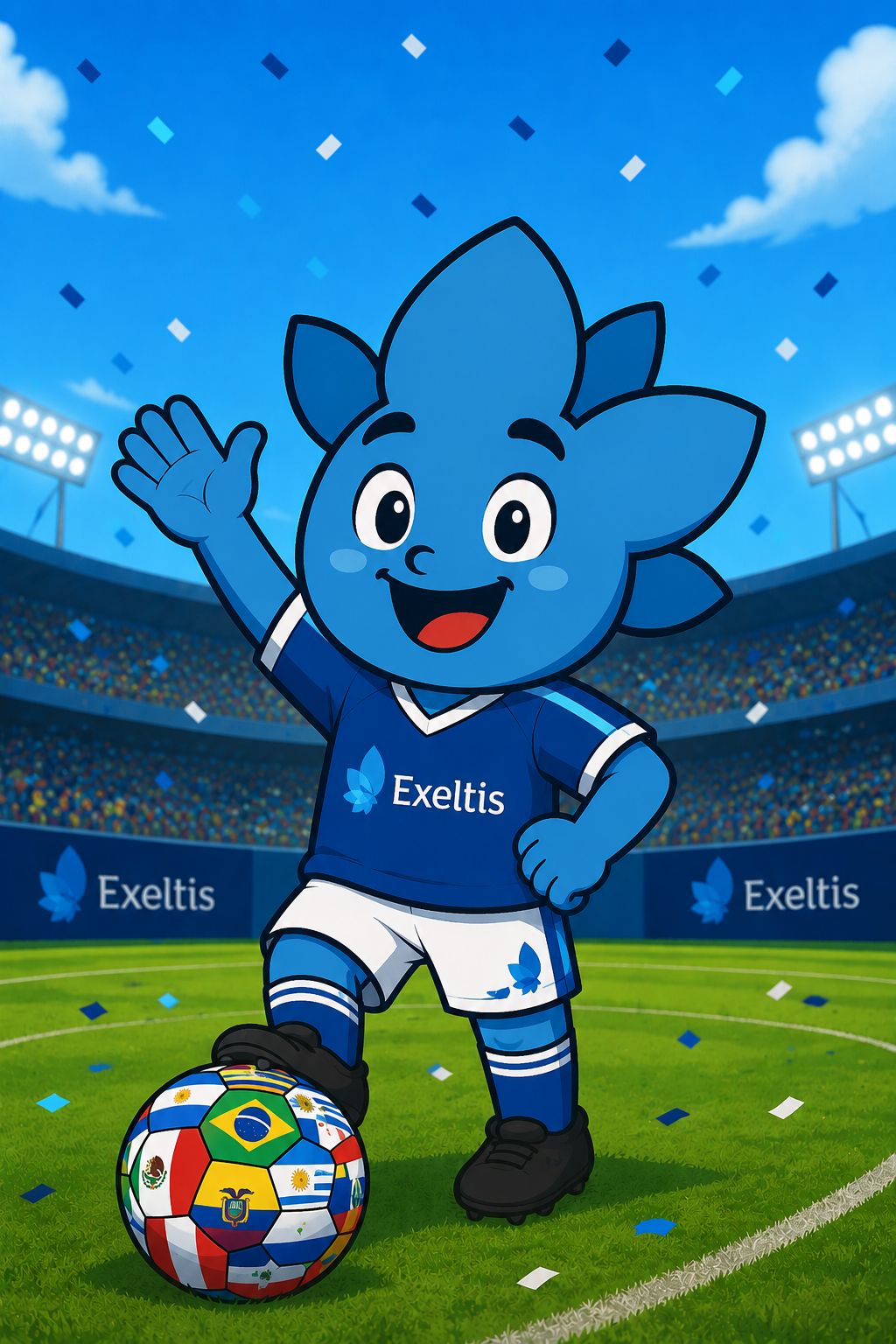 Exelito — mascota de la Quiniela Mundial 2026